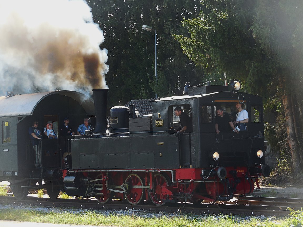 Historische Dampfeisenbahn an der Haidkapelle