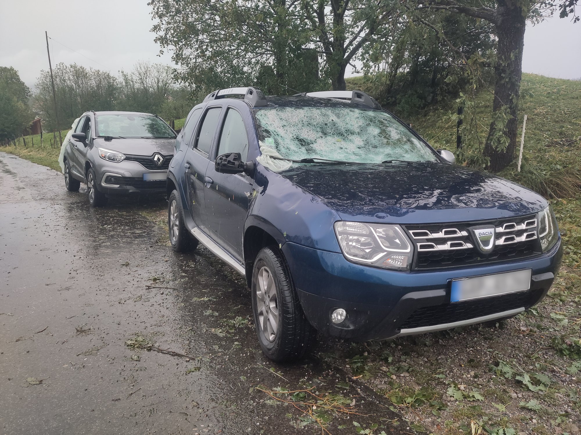 Schaden Hagelunwetter Bad Bayersoien