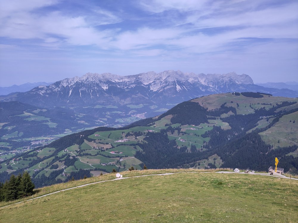 Blick auf das Kaisergebirge
